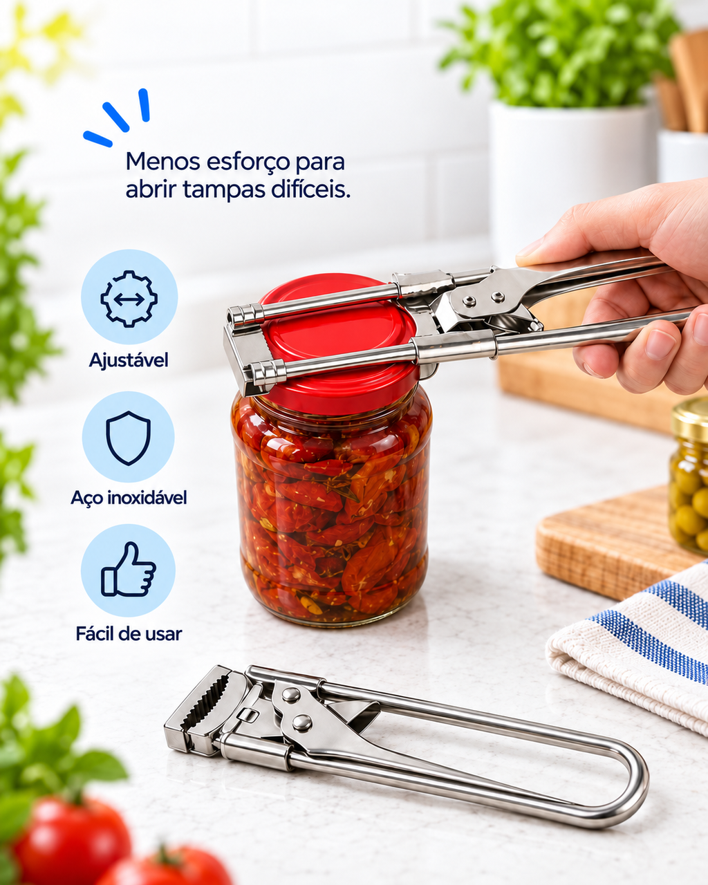 Abre Frascos Ajustável