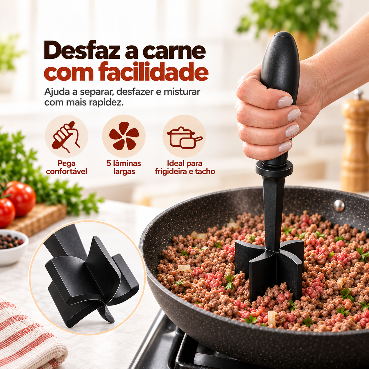Processador Manual de Carne