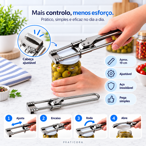 Abre Frascos Ajustável