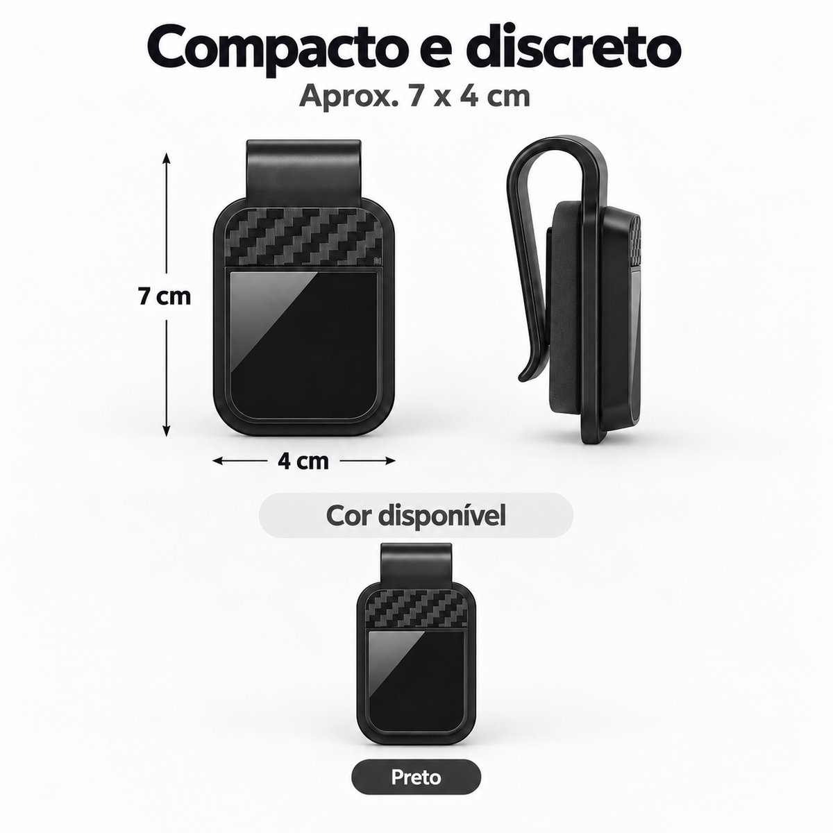 Suporte para Óculos no Para-Sol do Automóvel